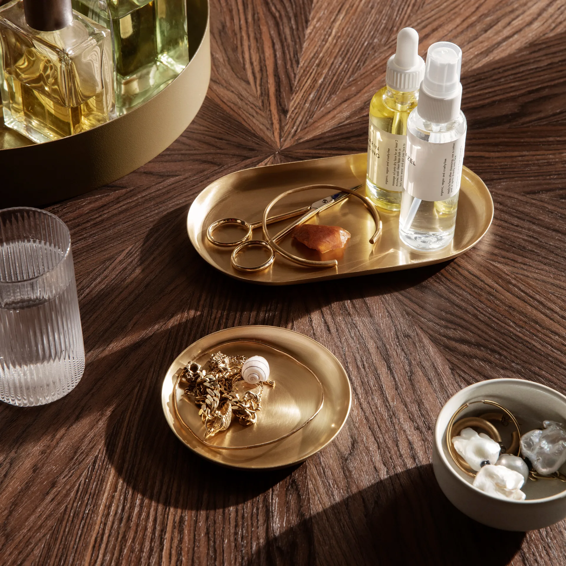 Plateau Basho Ø 9,5 cm, Laiton Ferm Living