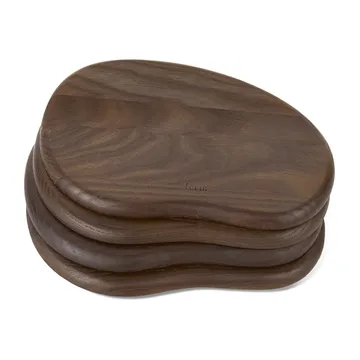 Plateau Cairn butter boards 4 pièces - Dark Brown - Ferm Living