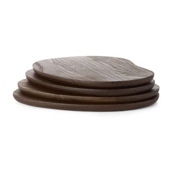 Plateau Cairn butter boards 4 pièces - Dark Brown - Ferm Living