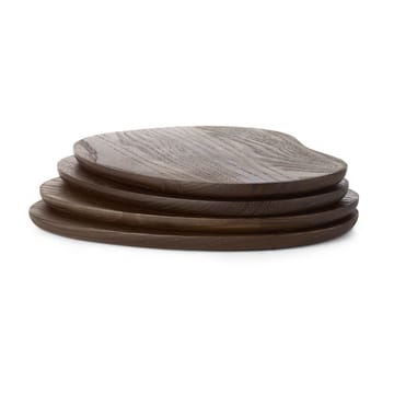 Plateau Cairn butter boards 4 pièces - Dark Brown - ferm LIVING