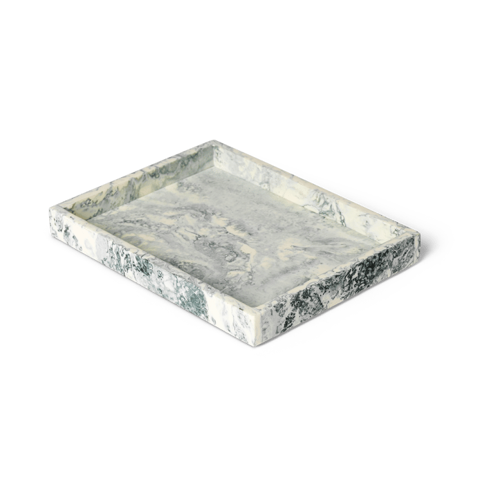 Plateau de décoration Mist 15x20 cm - Emerald-off white - Ferm Living