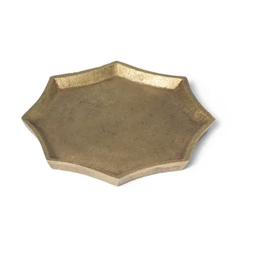 Plateau de décoration Otte 9,5x9,5 cm - Brass finish - Ferm Living