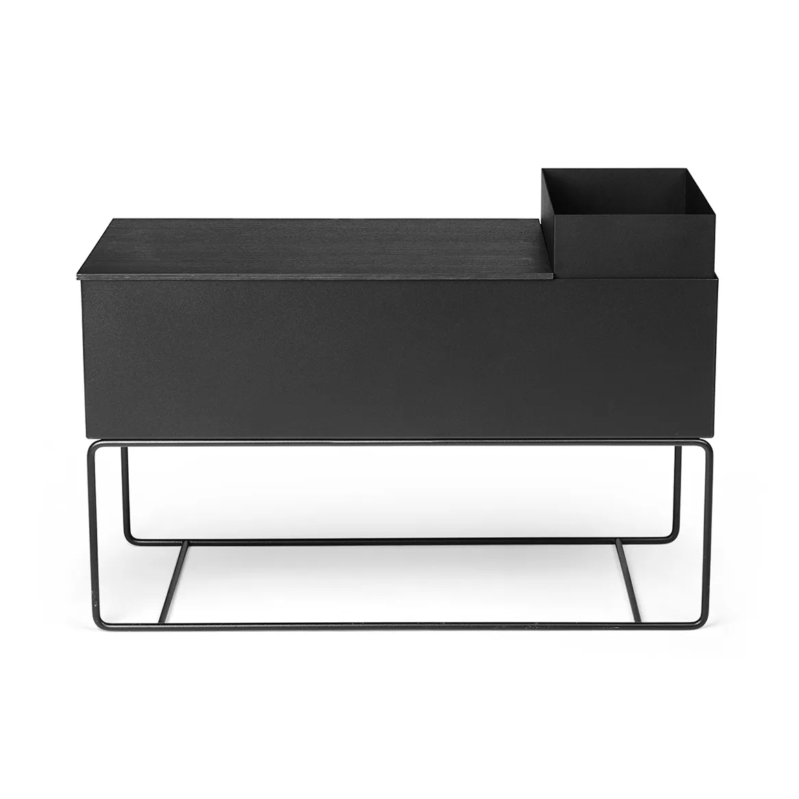 Plateau Ferm Living plant box large 57,5 cm, Black Ferm Living