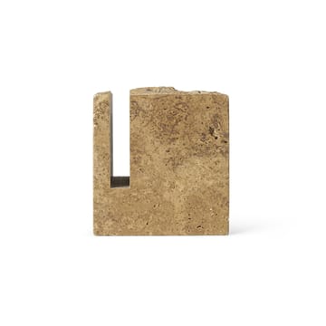 Porte-crayons Klint 9x9 cm - Beige travertin - ferm LIVING