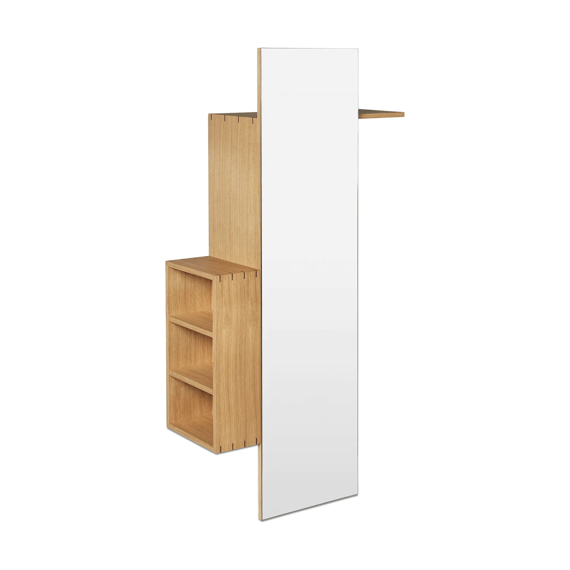Porte-manteau avec miroir Bon hallway cabinet, Oiled Oak Ferm Living