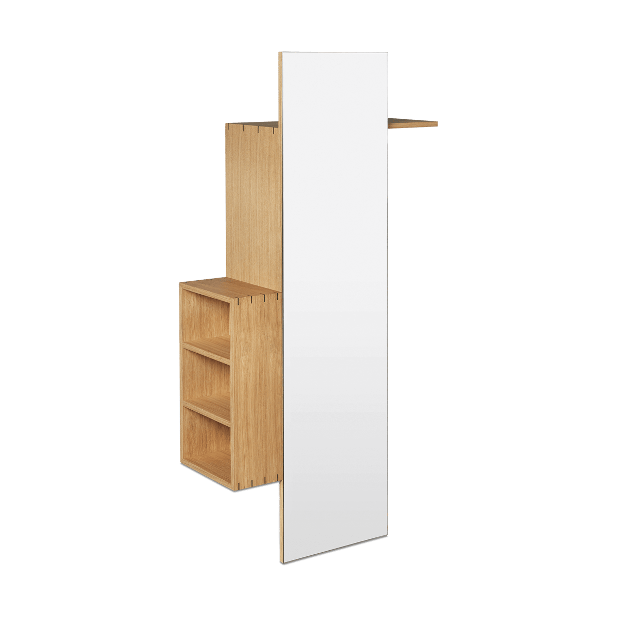 Ferm Living Porte-manteau avec miroir Bon hallway cabinet Oiled Oak