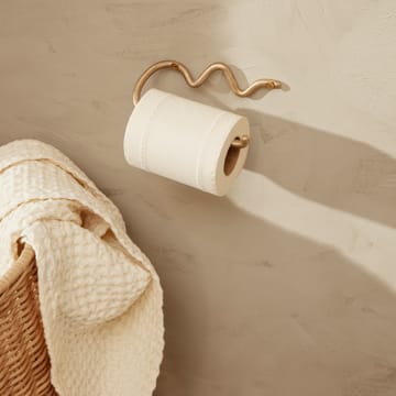 Porte-papier toilette Curvature - Laiton - ferm LIVING