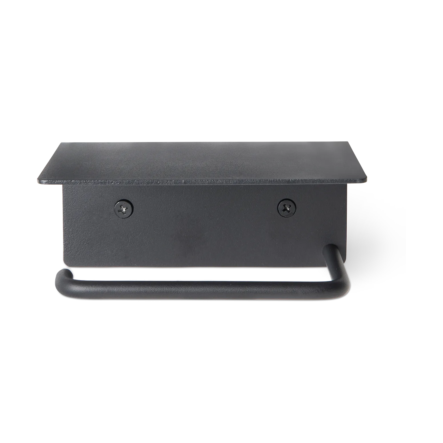 Porte-papier toilette Dora avec étagère, Black Ferm Living