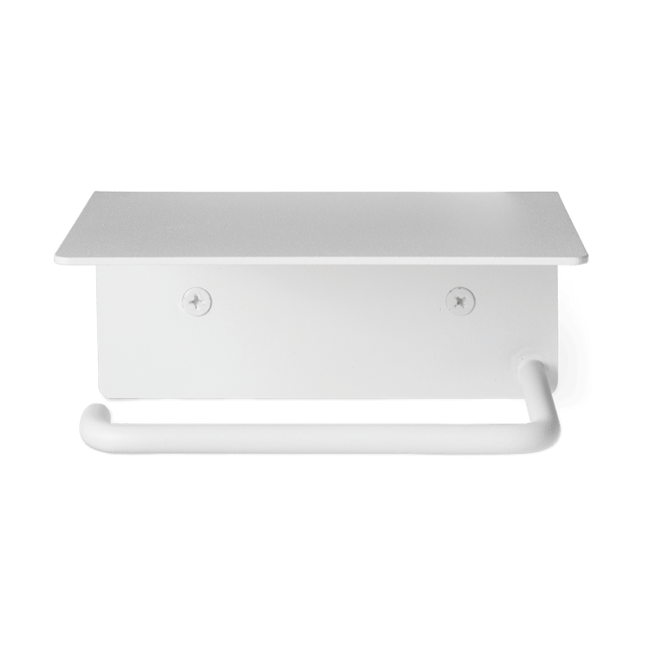 Porte-papier toilette Dora avec étagère - White - Ferm Living