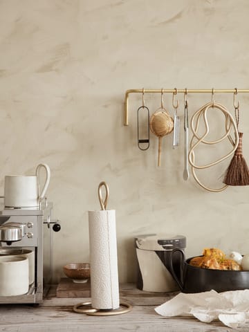 Porte rouleau essuie-tout Curvature - Laiton - Ferm Living
