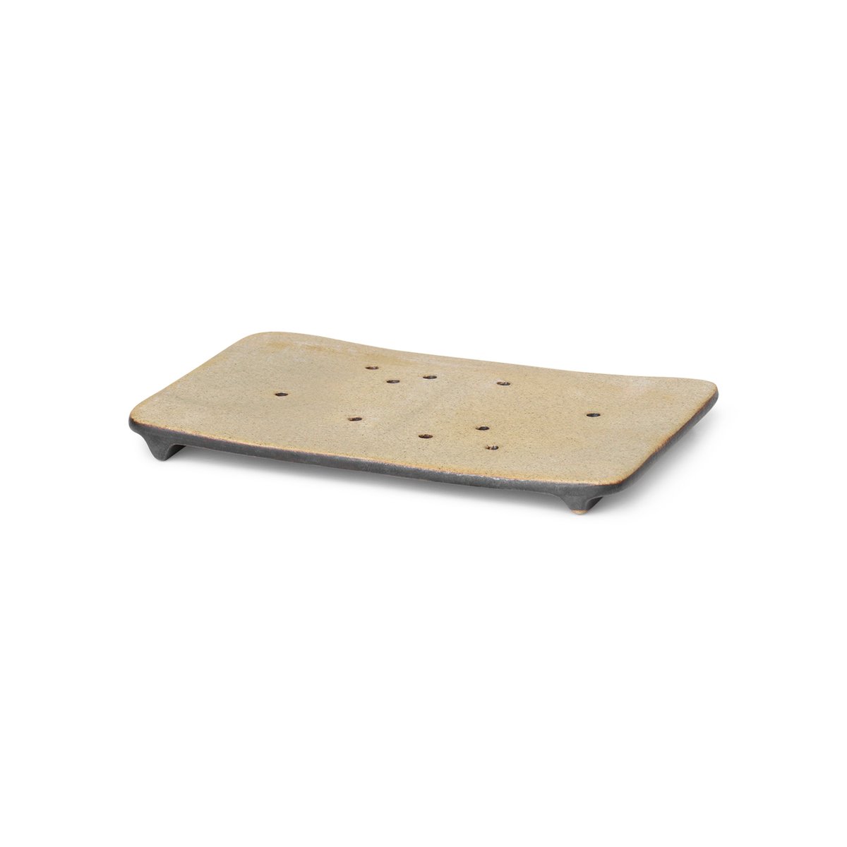 ferm LIVING Porte savon Bon Beige-noir | Design Scandinave | Pompes à savon & porte savons | Beige