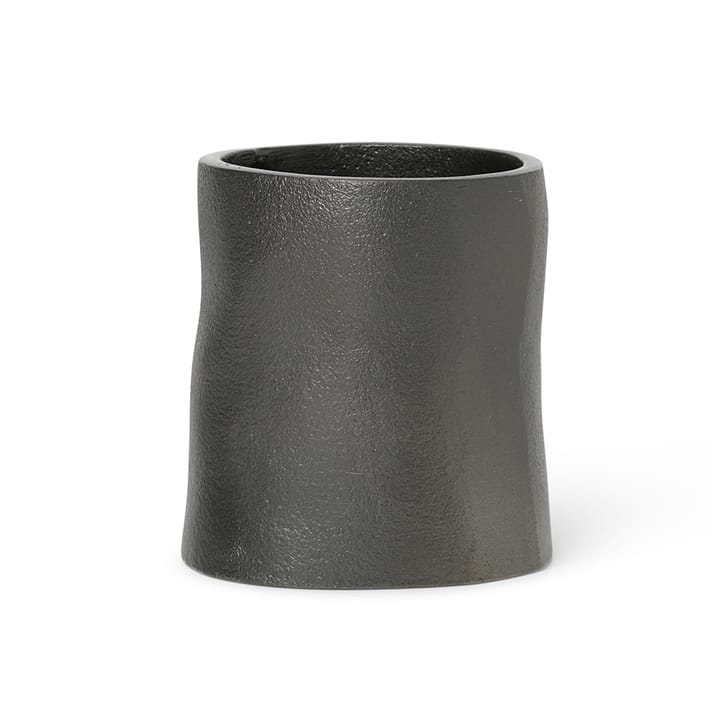 Pot à crayon Yama small Ø7,8 cm - Aluminium noirci - ferm LIVING