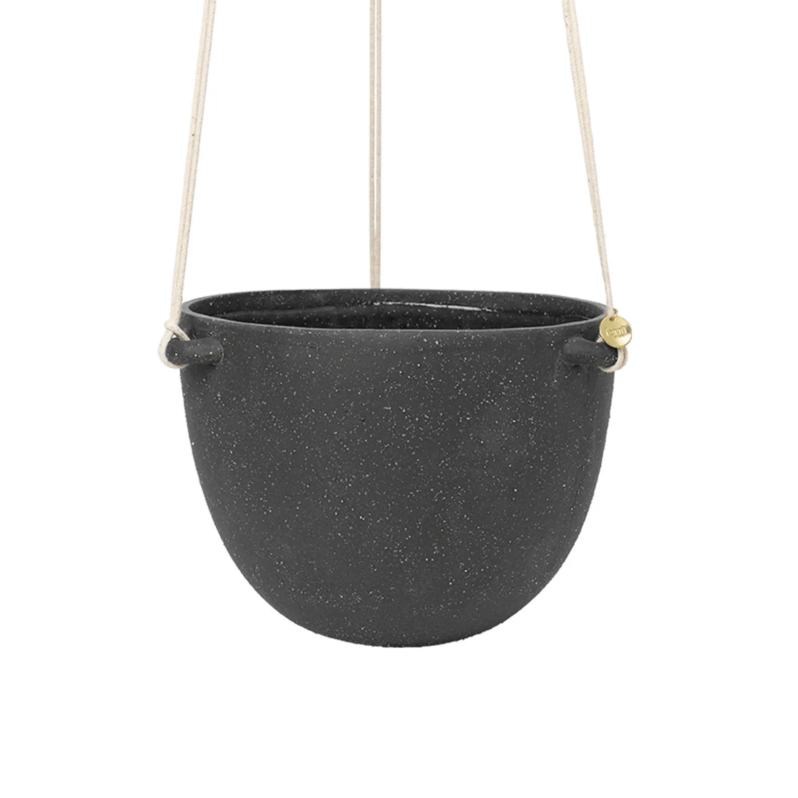 Pot à suspension Speckle Ø20,5 cm, Dark grey Ferm Living