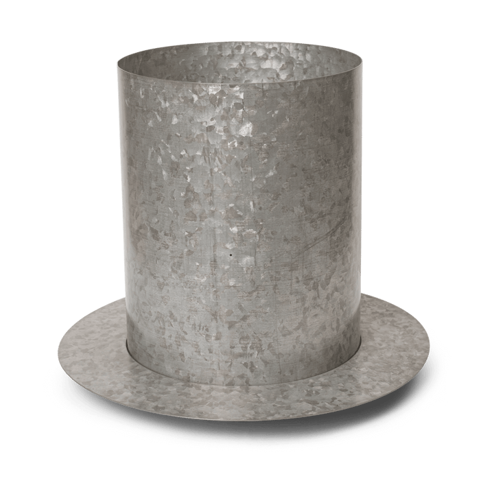 Pot Auran large 38,7 cm - Galvanized iron - Ferm LIVING