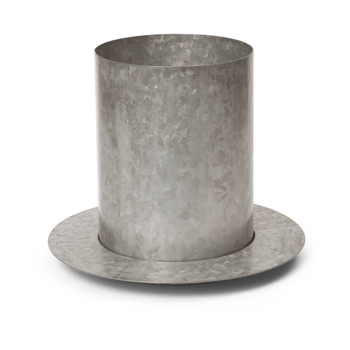 Pot Auran small 21 cm - Galvanized iron - Ferm LIVING