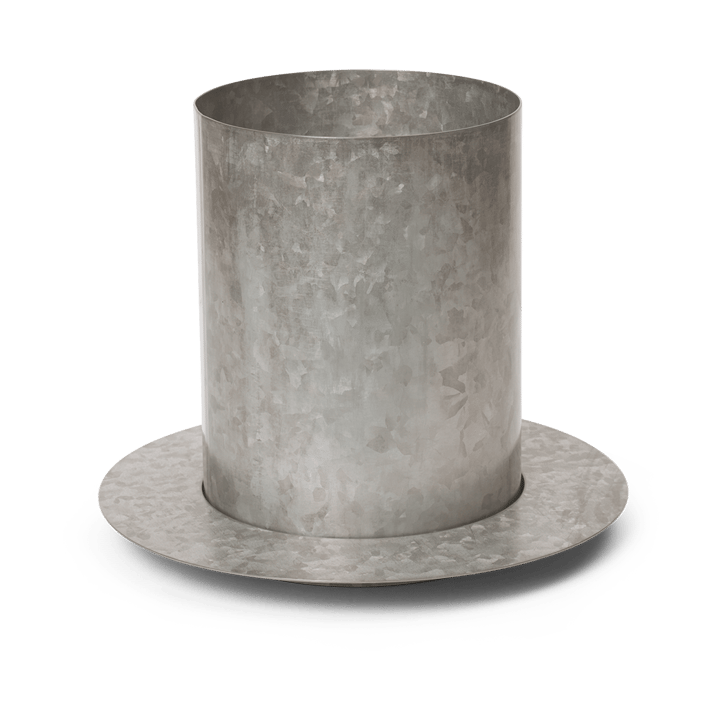 Pot Auran small 21 cm - Galvanized iron - Ferm LIVING