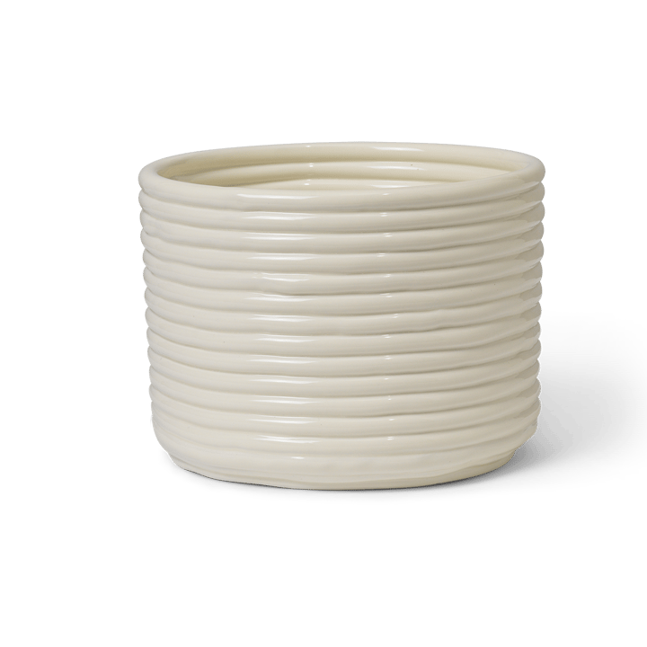 Pot Corduroy Ø20x15 cm - Off white - Ferm Living