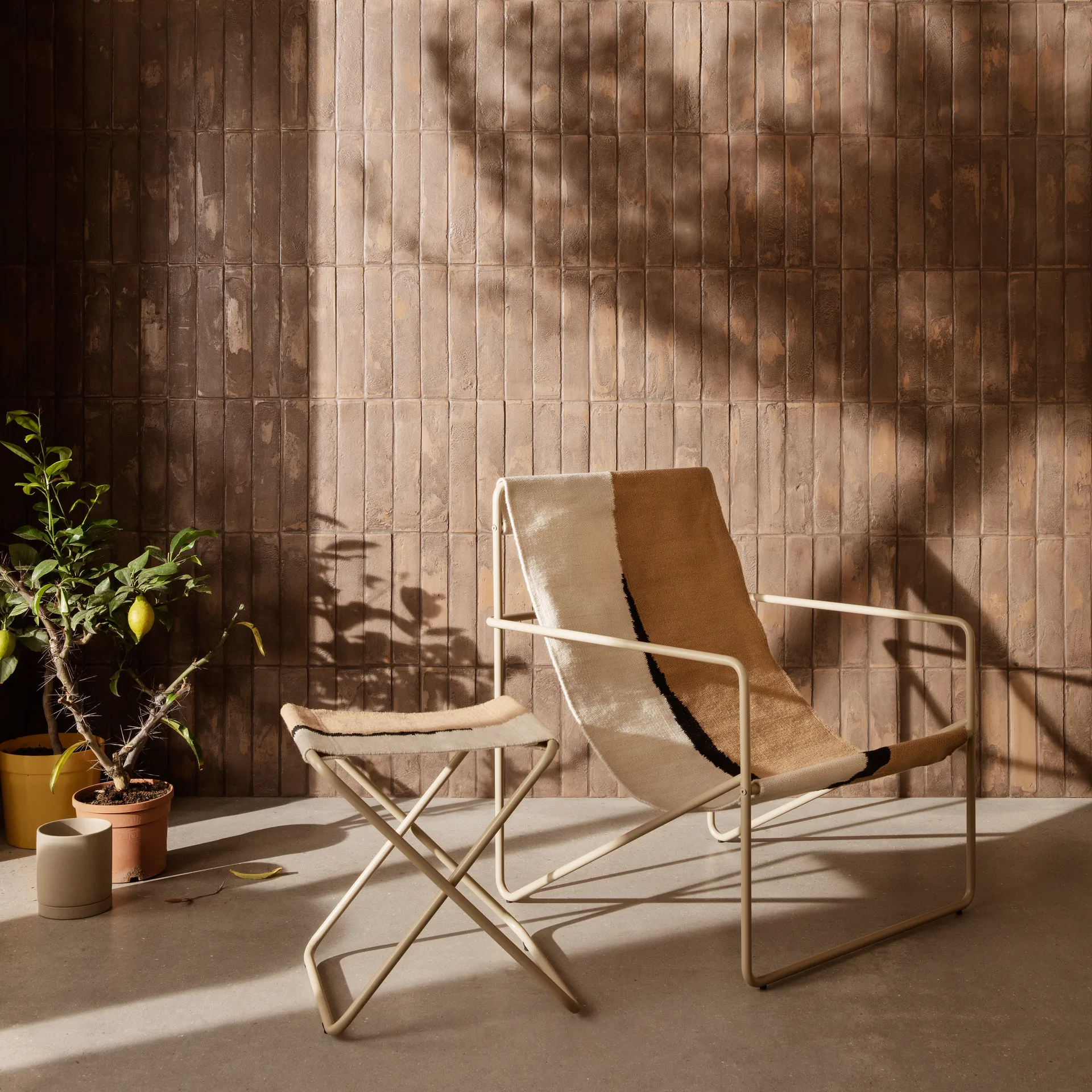 Pot de fleur Sekki moyen Ø13.5 cm, Sand Ferm Living