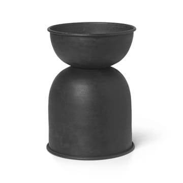 Pot Hourglass extra small Ø21 cm - Noir-gris foncé - ferm LIVING