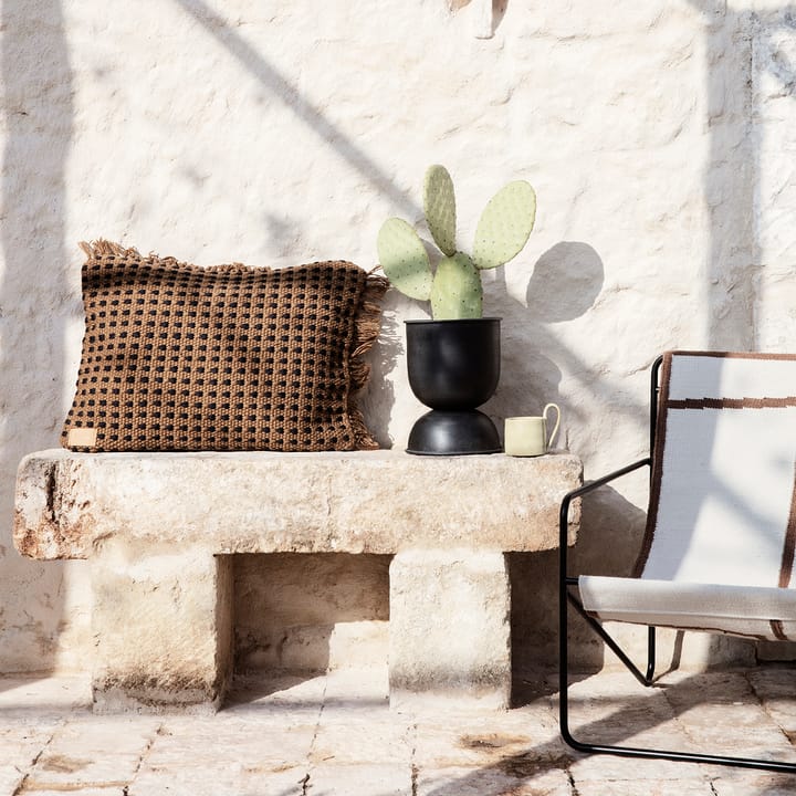 Pot Hourglass extra small Ø21 cm, Noir-gris foncé Ferm Living