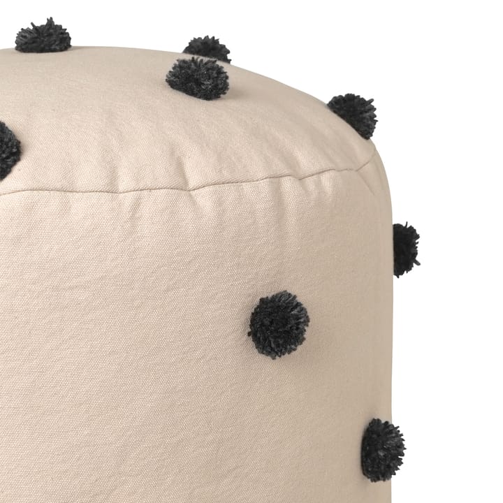 Pouf Dot Ø39 cm - Sand-black - ferm LIVING