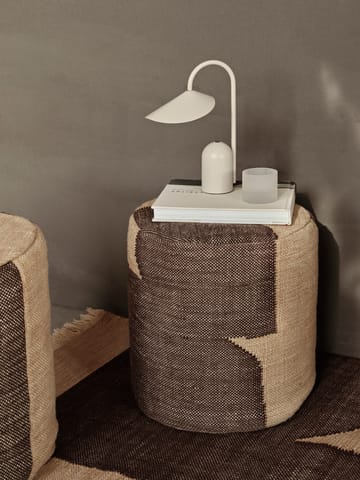 Pouf Forene cylinder Ø38x42 cm - Tan-Chocolate - ferm LIVING