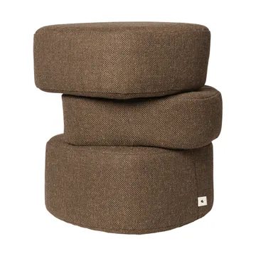 Pouf Plyo staple - Dark brown - Ferm Living