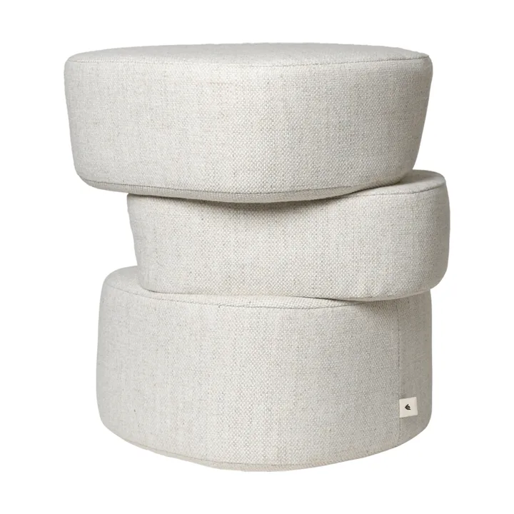 Pouf Plyo staple - Off-white - Ferm Living