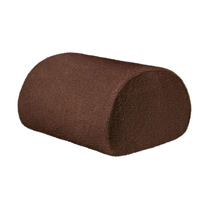 Pouf Rouli pure bouclé - Marron châtaigne - Ferm Living