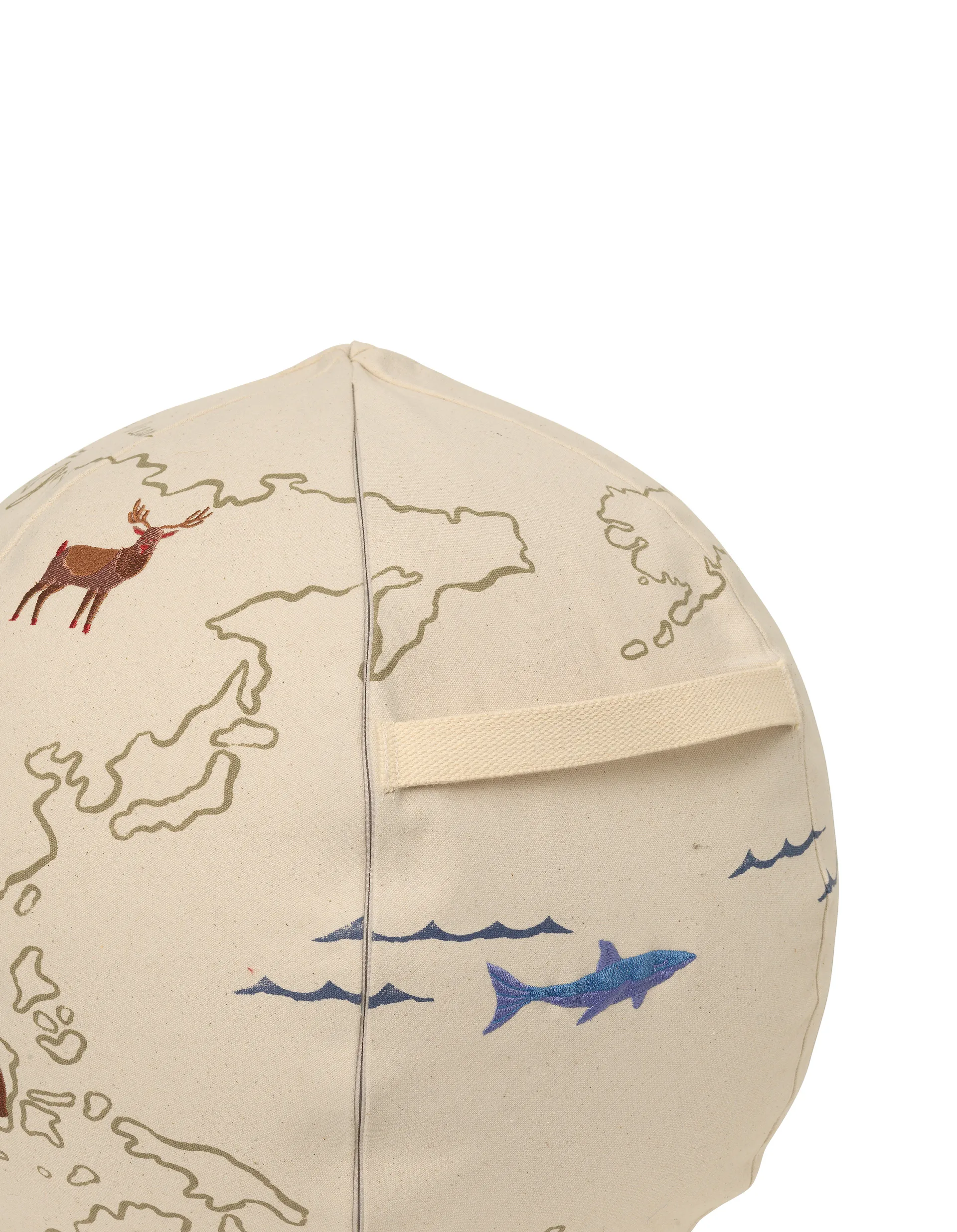 Pouf The World, Blanc cassé Ferm Living