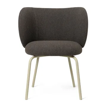 Rico dining chair hallingdal - Dark grey brown-cashmmere - Ferm Living