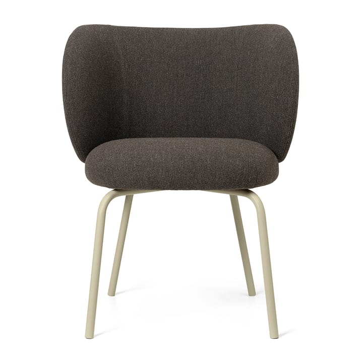 Rico dining chair hallingdal - Dark grey brown-cashmmere - Ferm LIVING