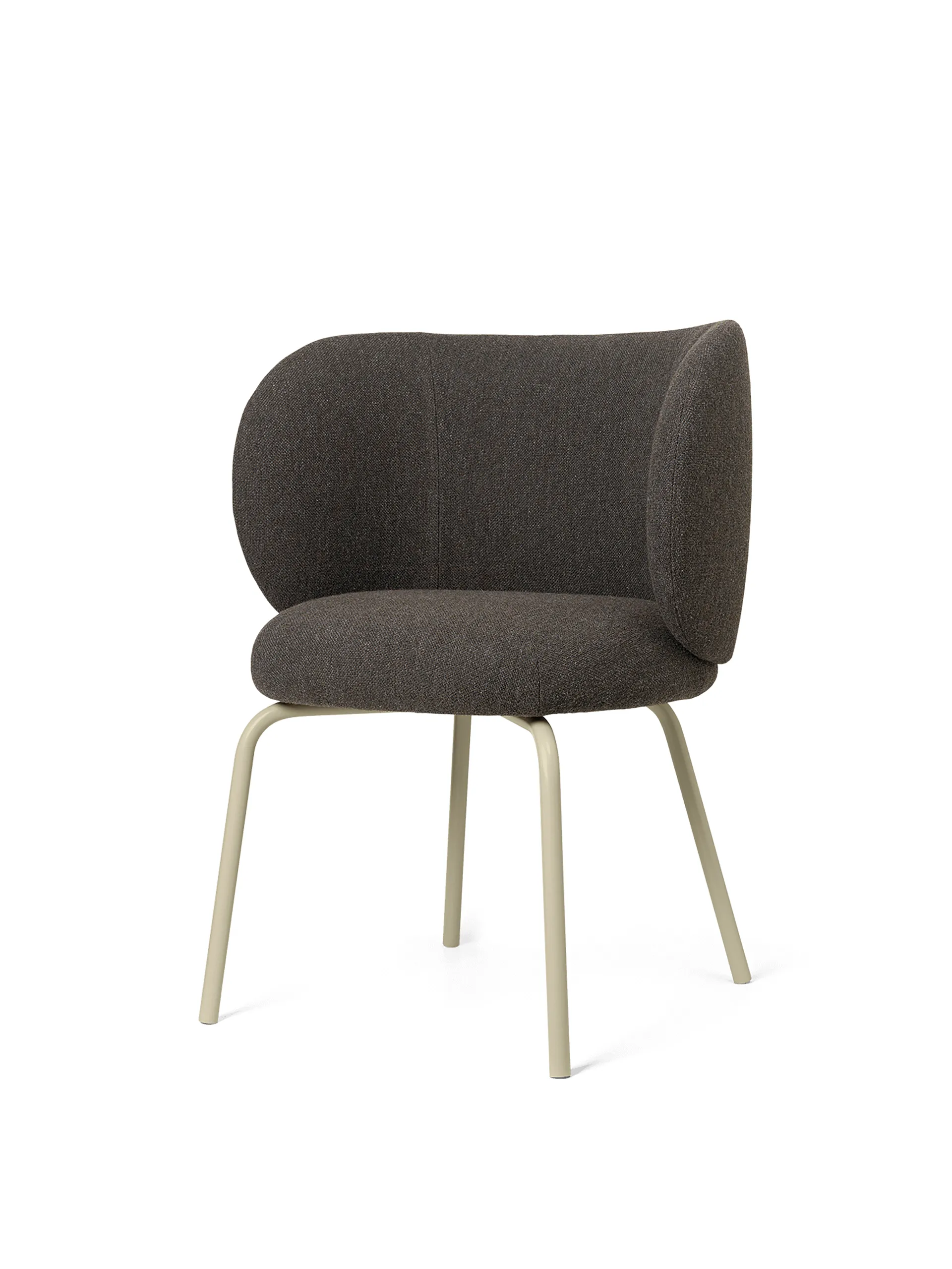 Rico dining chair hallingdal, Dark grey brown-cashmmere Ferm Living