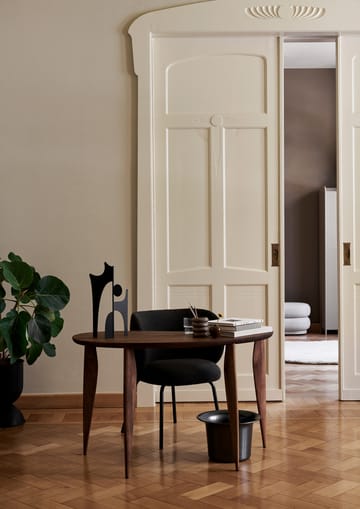 Rico dining chair hallingdal - Dark grey brown-cashmmere - Ferm Living