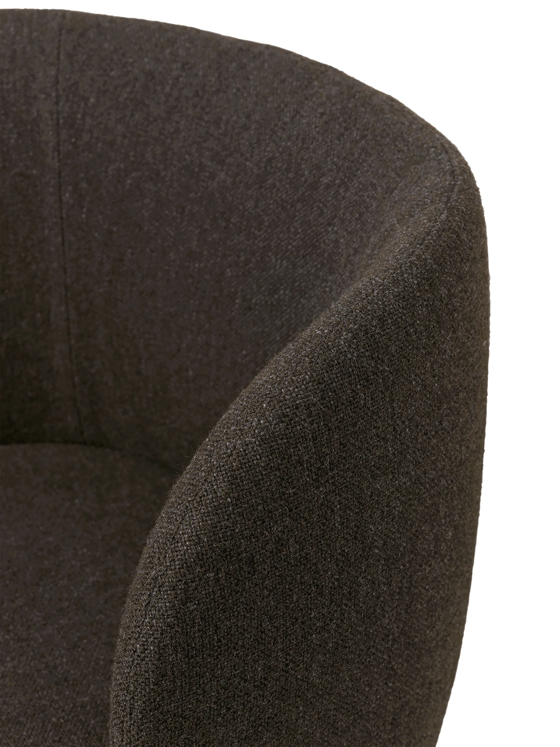 Rico dining chair swivel hallingdal, Dark grey brown Ferm Living