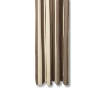 Rideau de douche Chambray - Carob brown-parchment - Ferm Living