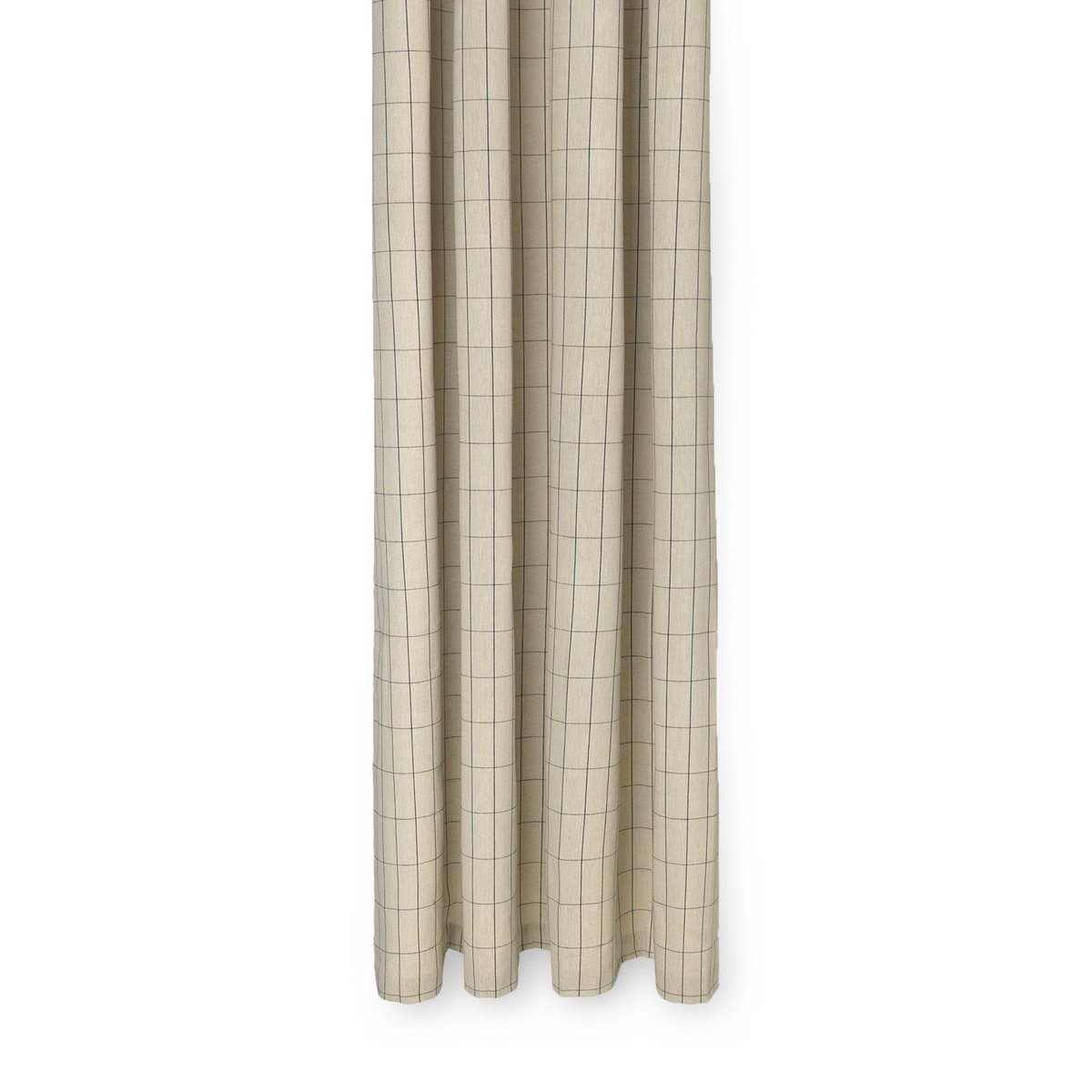 ferm LIVING Rideau de douche Chambray Rutig | Design Scandinave | Rideaux de douche | Beige