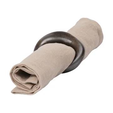 Rond de serviette Orrith lot de 4 - Rustic bronze - Ferm Living