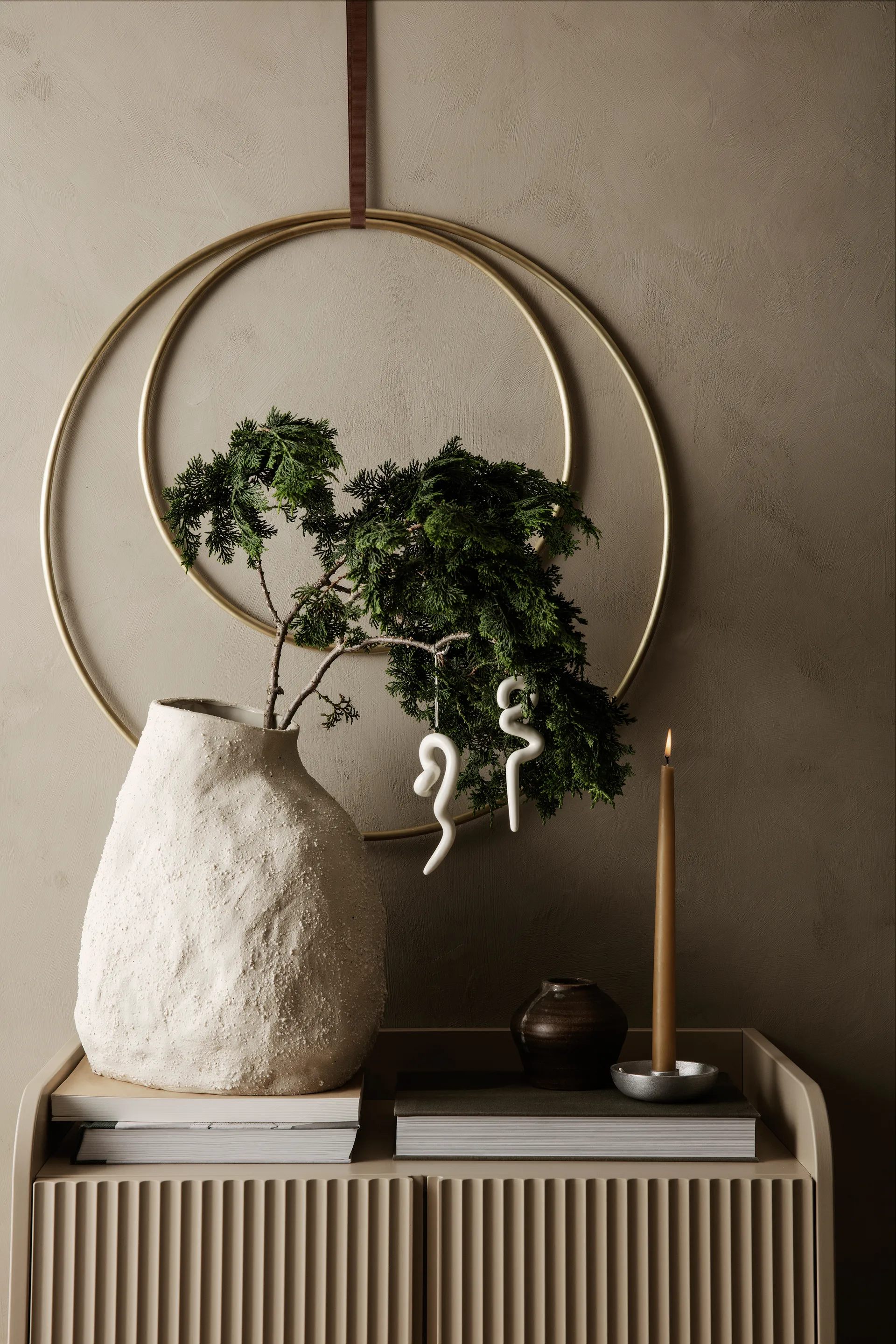 Rond décoratif Deco Ø45 cm, Laiton Ferm Living