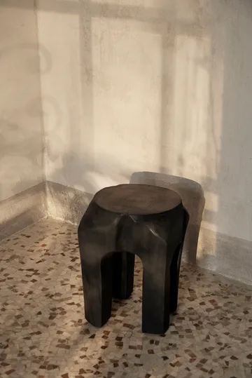 Root tabouret rond Ø30x40 cm - Black stained - Ferm Living