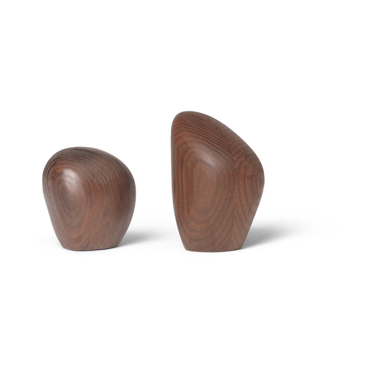ferm LIVING Salière et poivrière Cairn Dark brown | Design Scandinave | Salières & poivrières | Marron