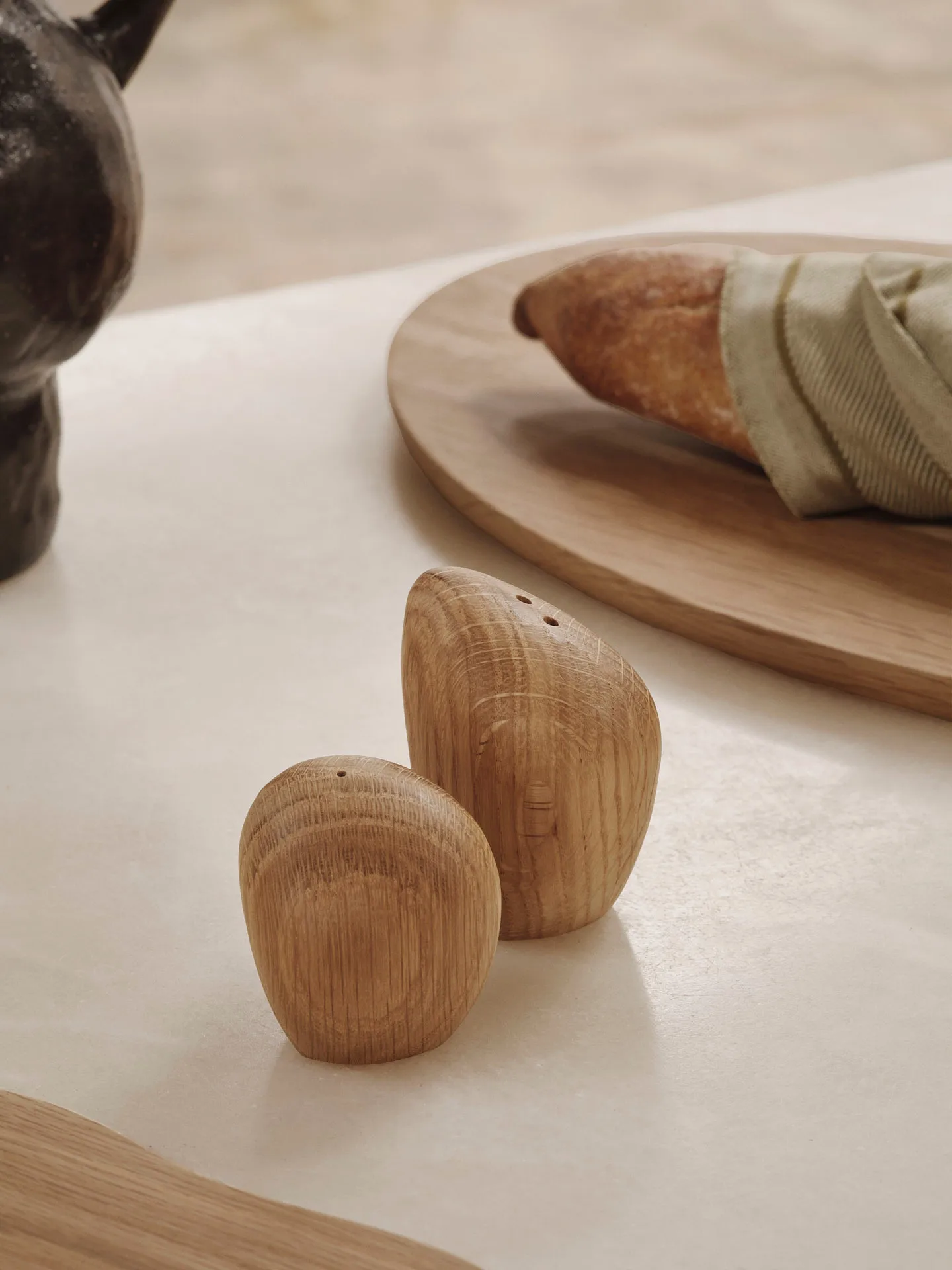 Salière et poivrière Cairn, Oak Ferm Living