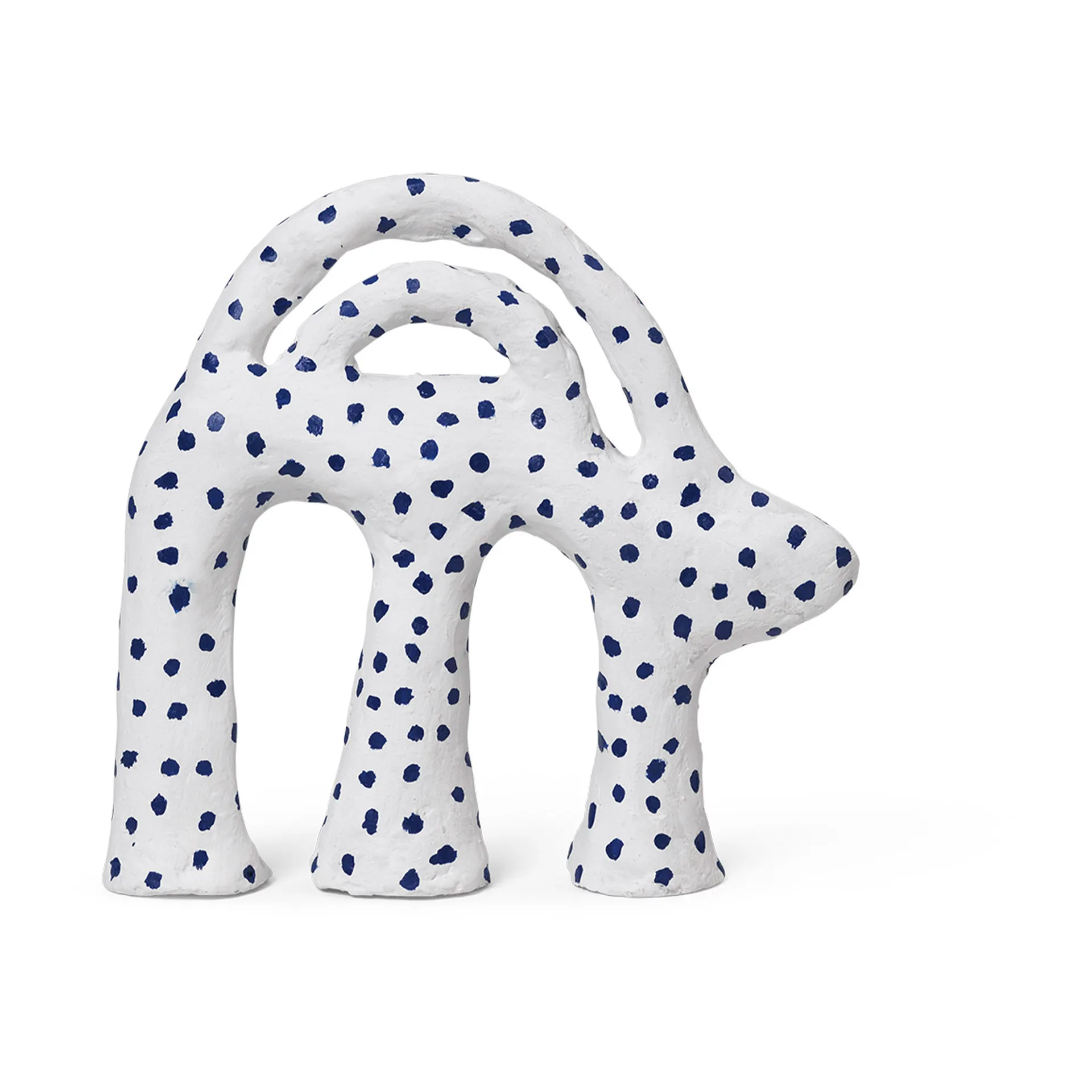 Sculpture Mumbo 14,5x18,5 cm, White-blue Ferm Living