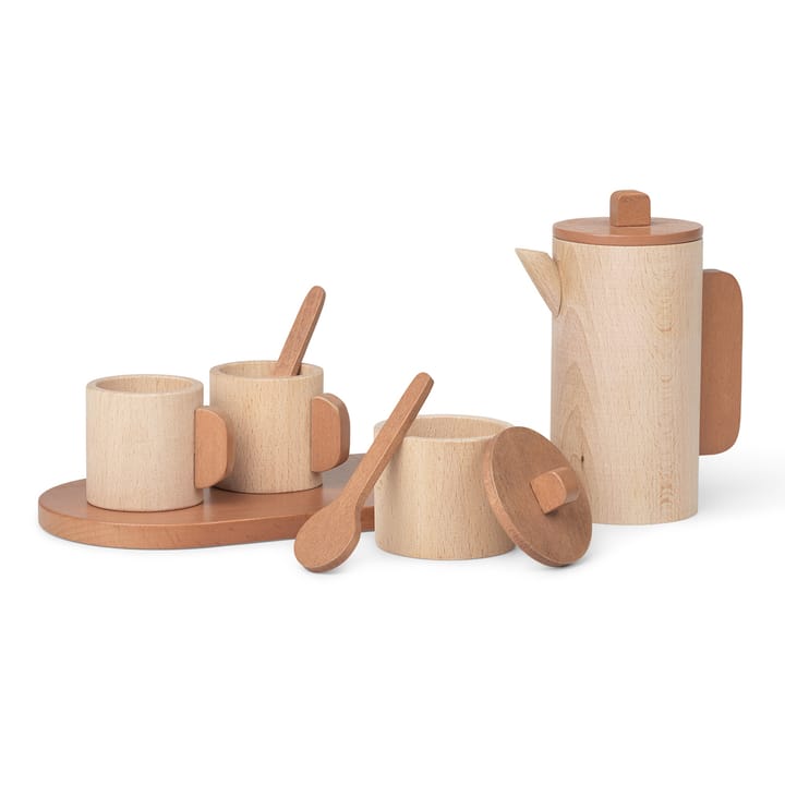 Service pour enfants Toro en bois, Natural Ferm Living