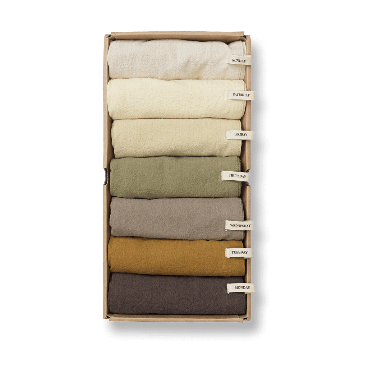 ferm LIVING Serviette Day 50x70 cm Calme | Design Scandinave | Serviettes de bain | Marron