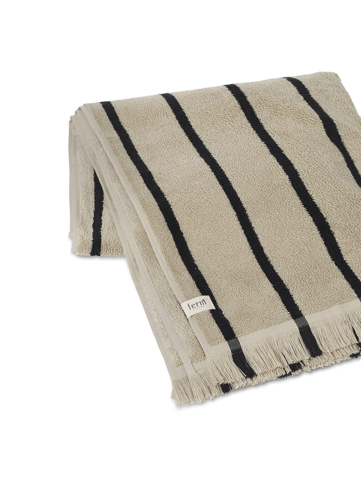 Serviette de bain Alee 70x140 cm - Sand-black - ferm LIVING