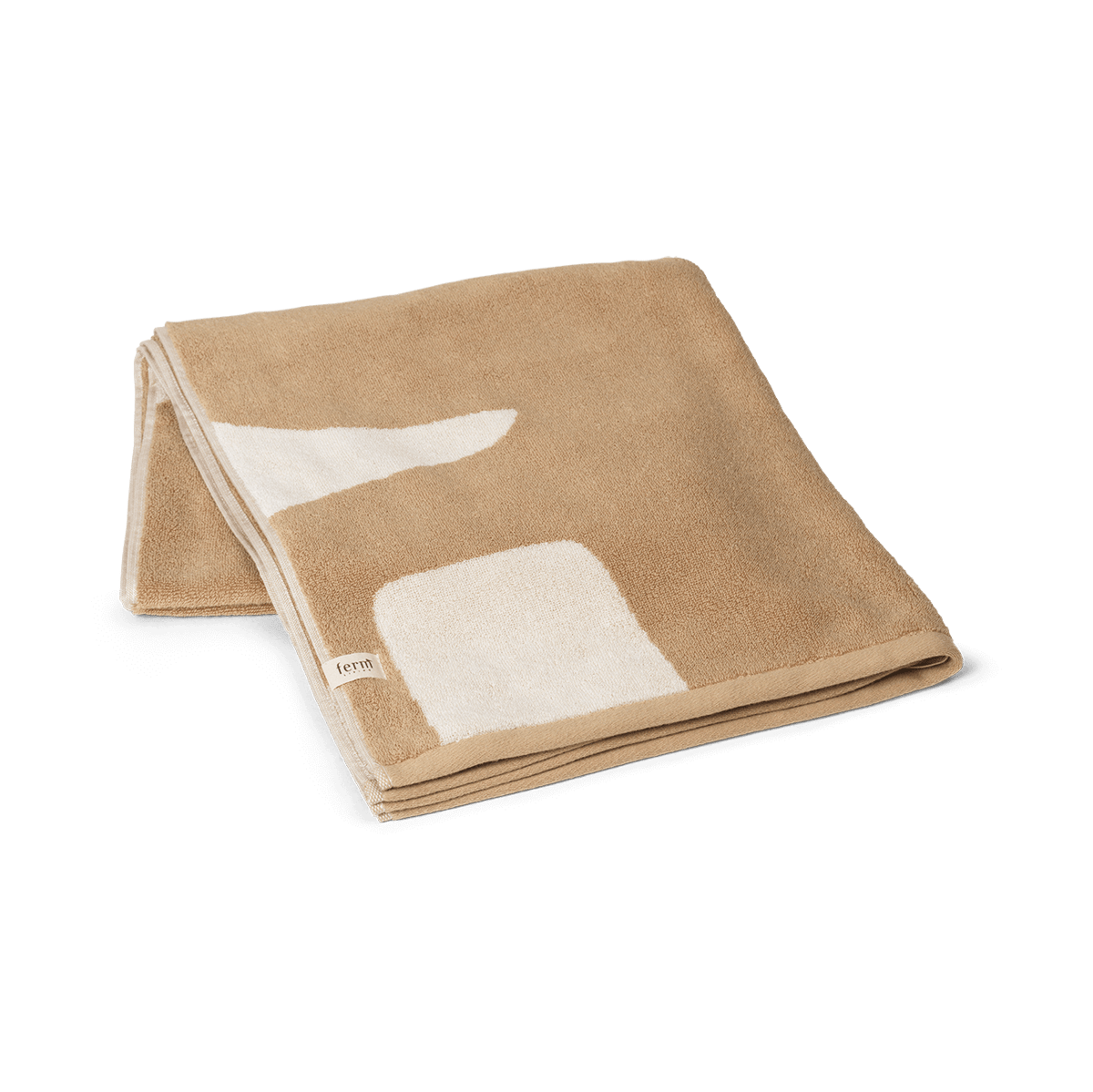 Ferm Living Serviette de bain Ebb 70x140 cm Sand, off-white