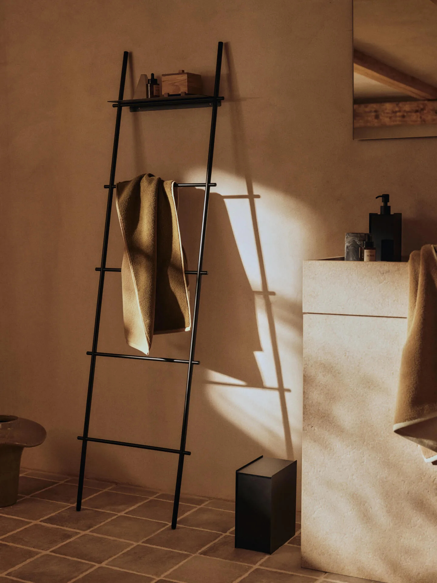 Serviette de bain Ekko, Olive-cashmere, 70x140 cm Ferm Living