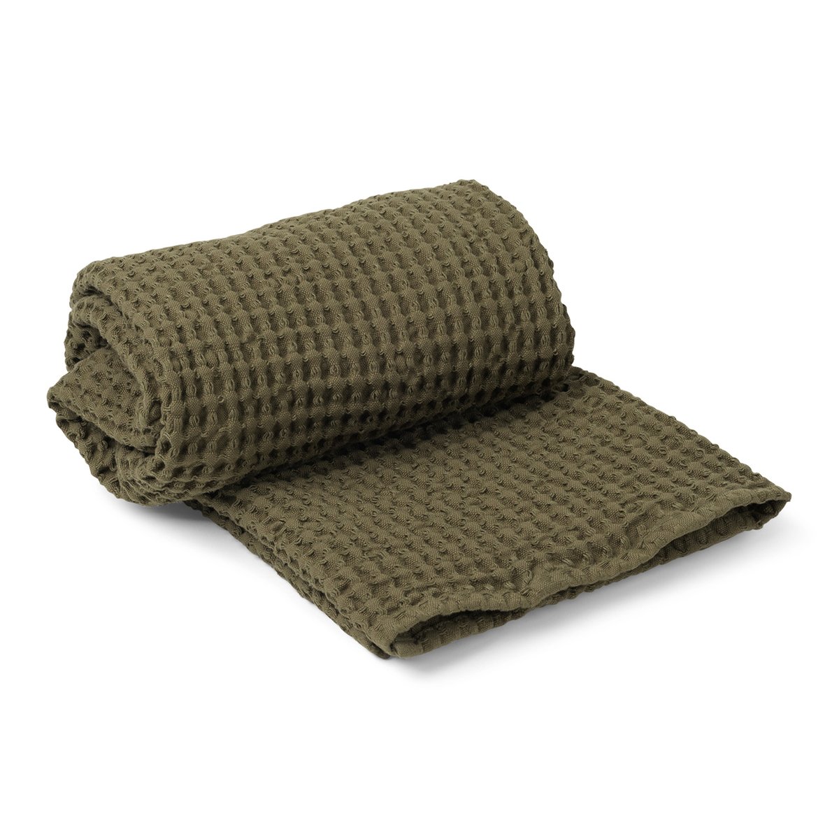 ferm LIVING Serviette de bain Organic 70x140 cm Olive