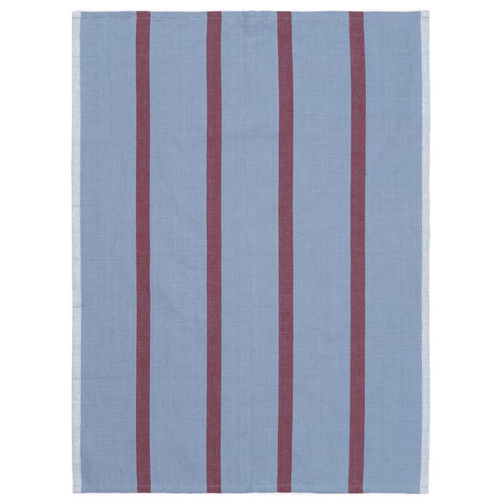 Serviette de cuisine Hale 50x70 cm - Faded blue-burgundy - Ferm LIVING